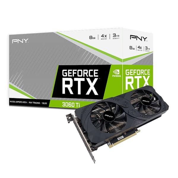 PNY GeForce RTX 3060 Ti 8GB UPRISING Dual Fan LHR VCG3060T8LDFMPB - LXINDIA.COM