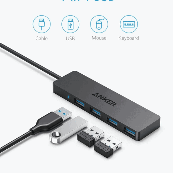 Anker 4 Port USB 3.0 Hub 2 - LXINDIA.COM