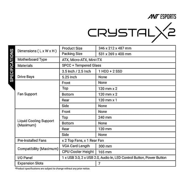 Crystal X2 Listing Black 5 1 - LXINDIA.COM