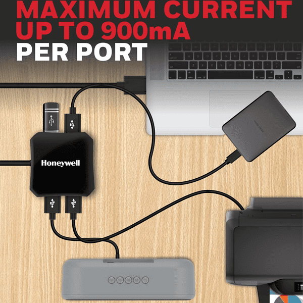 Honeywell Momentum Port 4 1 USB 3.0 Hub 4 - LXINDIA.COM