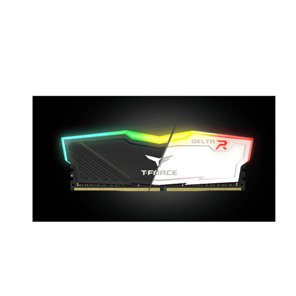 T FORCE DELTA RGB BLACK WHITE 16GB KIT 8 X 2 DDR4 3600MHZ RAM 3 - LXINDIA.COM