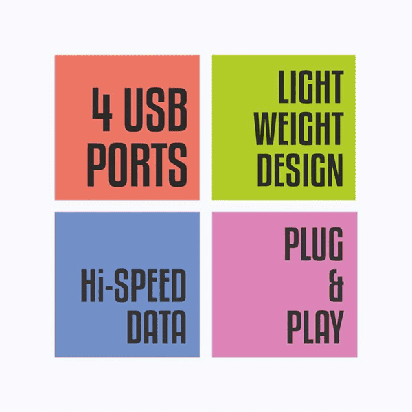 Zebronics 200HB USB 3.0 4 Port hub 2 - LXINDIA.COM