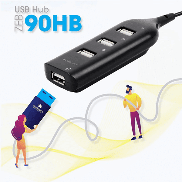 Zebronics ZEB 90HB USB Hub 2 - LXINDIA.COM