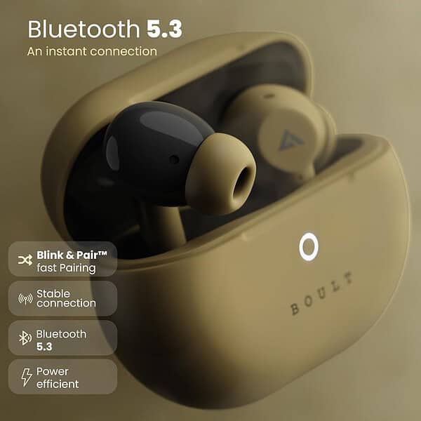 Boult Audio K40 Earbuds Khaki Green11 - LXINDIA.COM