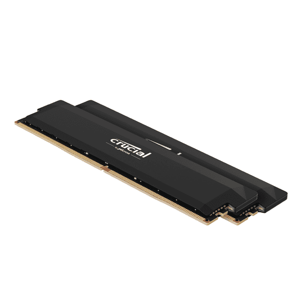 Crucial Pro Overclocking 32GB Kit 16GBx2 DDR5 6000 UDIMM Black min - LXINDIA.COM