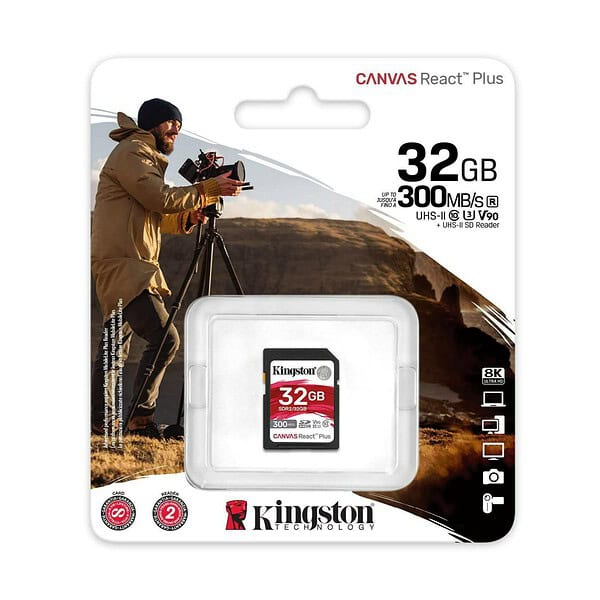 Kingston Canvas React Plus 32GB SD - LXINDIA.COM