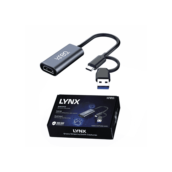 Kreo Lynx Video Capture Card Black 1 - LXINDIA.COM