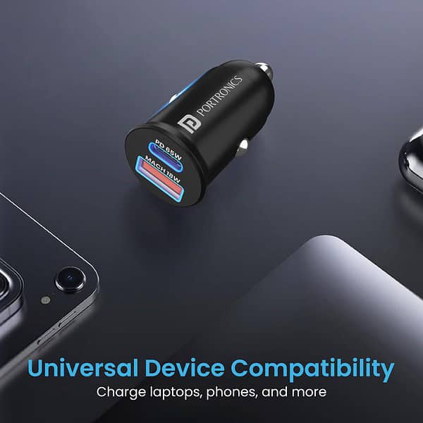 Portronics Car Power 65 Fast Car Charger1 Copy - LXINDIA.COM