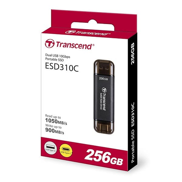 Transcend ESD310 Portable 256GB SSDBlack11 - LXINDIA.COM