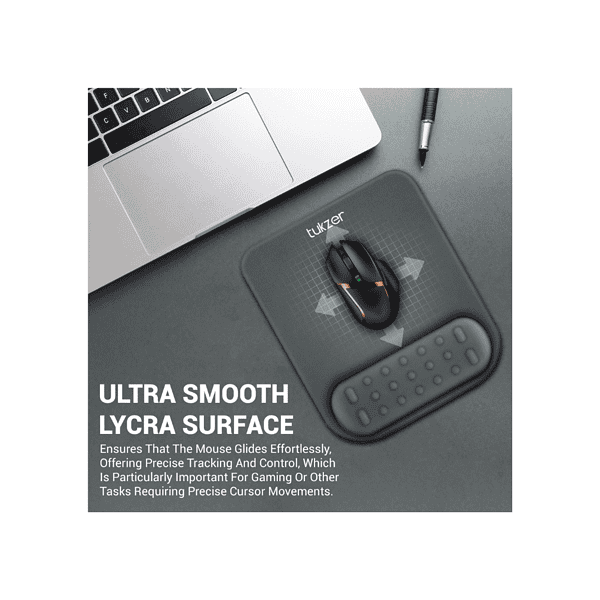 Tukzer Gel Mouse Pad Grey 2 - LXINDIA.COM