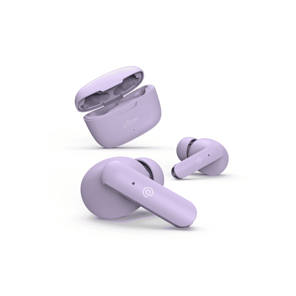 pTron Bassbuds Duo Light Lilac 2 - LXINDIA.COM