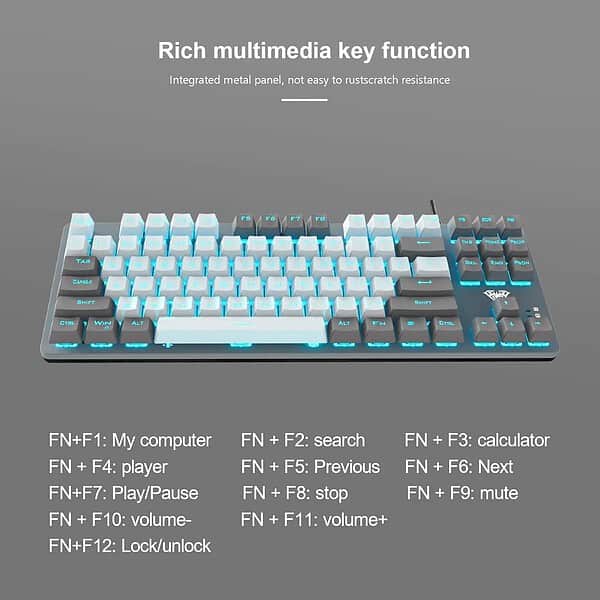 AULA F3287 Rainbow Backlight TKL Tenkeyless Keyboard1 min 1 - LXINDIA.COM