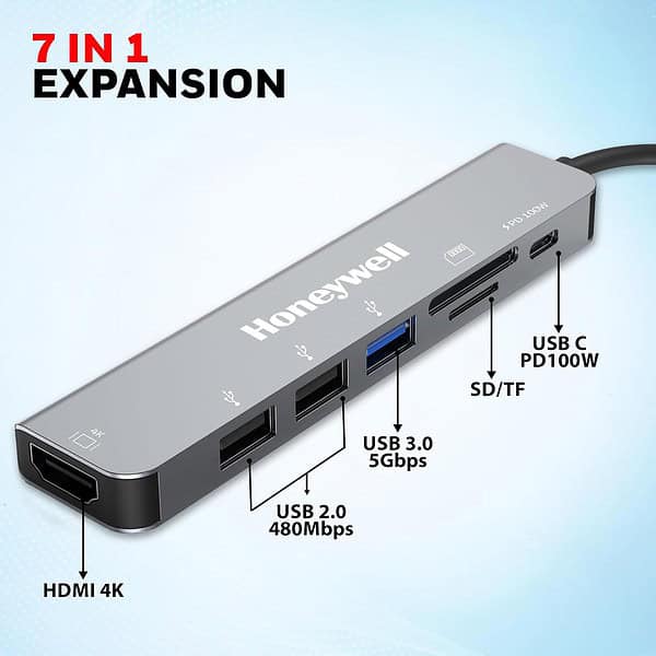 Honeywell 7 in 1 TypeC Docking Station1 - LXINDIA.COM