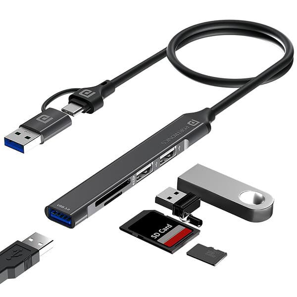 Portronics Mport 31 Plus USB 3.0 Hub 5 in 1 6 - LXINDIA.COM