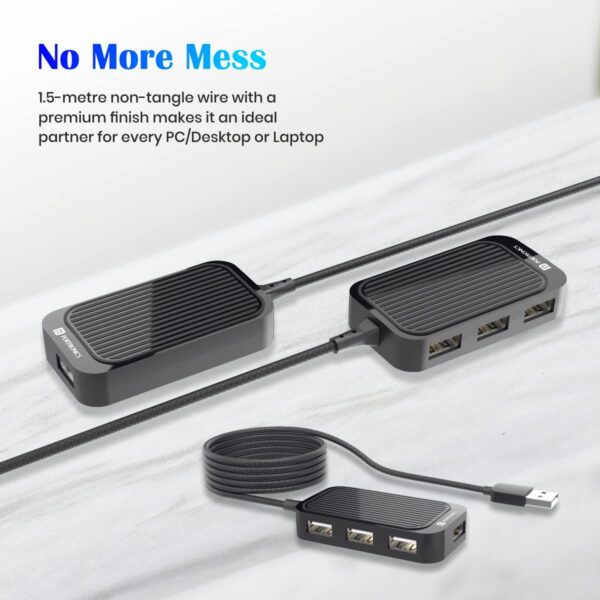 Portronics Mport 4D USB Hub 4 in 122 - LXINDIA.COM