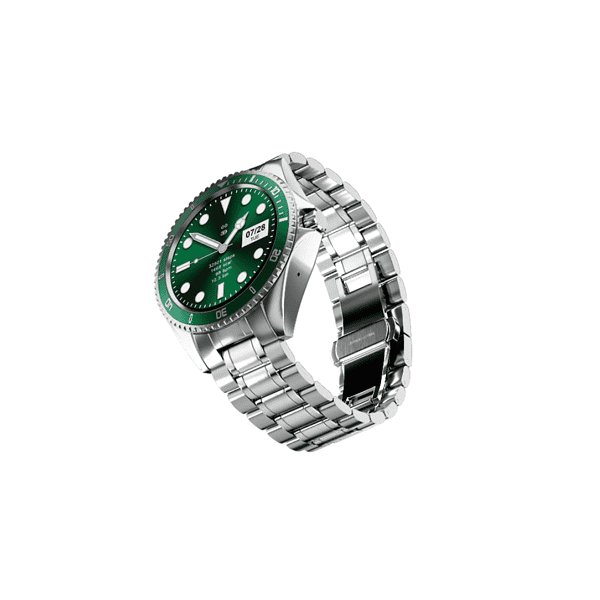 Stainless Steel Smartwatch Green display min - LXINDIA.COM