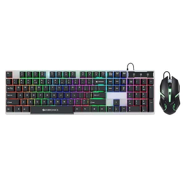 Zebronics Zeb Trion Gaming Keyboard Mouse Gaming Combo - LXINDIA.COM