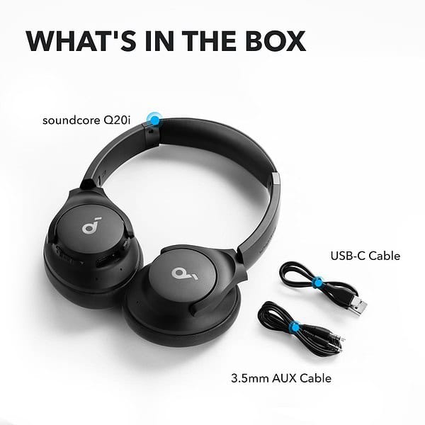 soundcore by Anker Q20i Wireless Bluetooth Over Ear Headphone - LXINDIA.COM