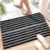 AAZEEM Absorbent Door Mat 55x35cm Light Grey - LXINDIA.COM