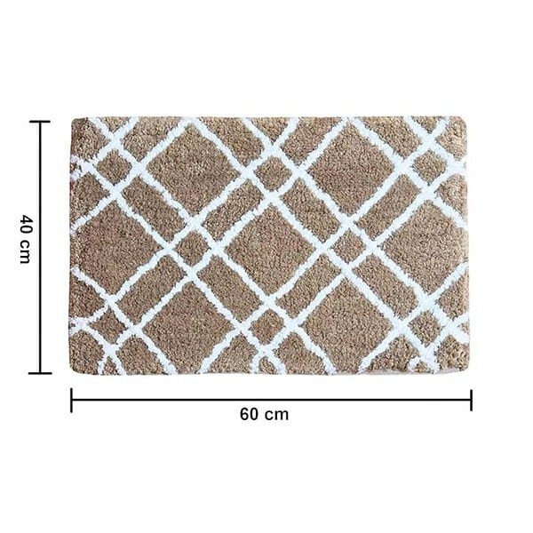 AEROHAVEN Abstract Modern Bathmat 40 x 60 cm Coffee1 - LXINDIA.COM