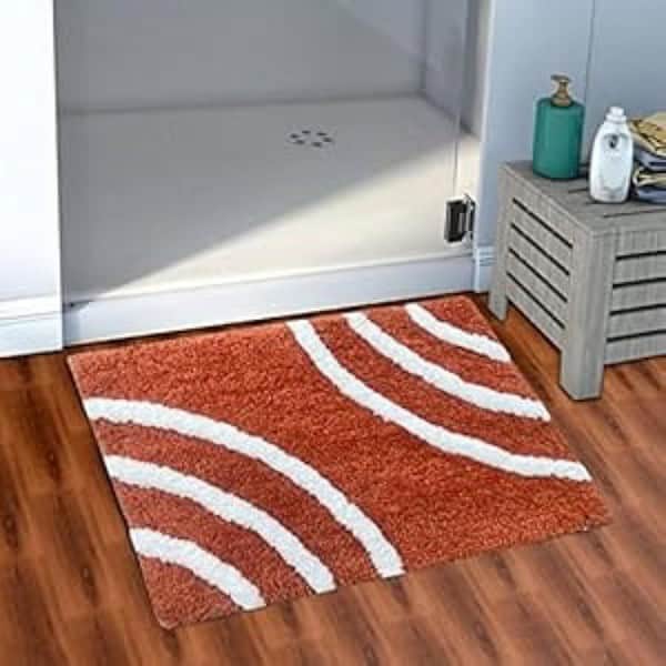 AEROHAVEN™ Super Soft Designer Bathmat Peach 1 - LXINDIA.COM