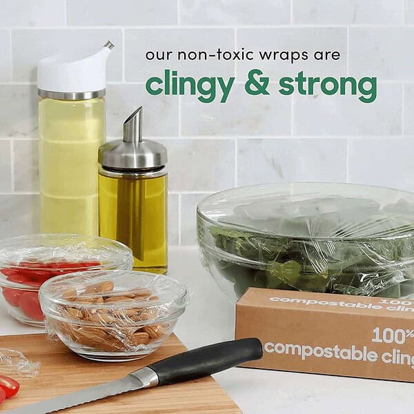 ALOUD CREATIONS Compostable Food Wrapping Cling Film 100 Meter1 - LXINDIA.COM