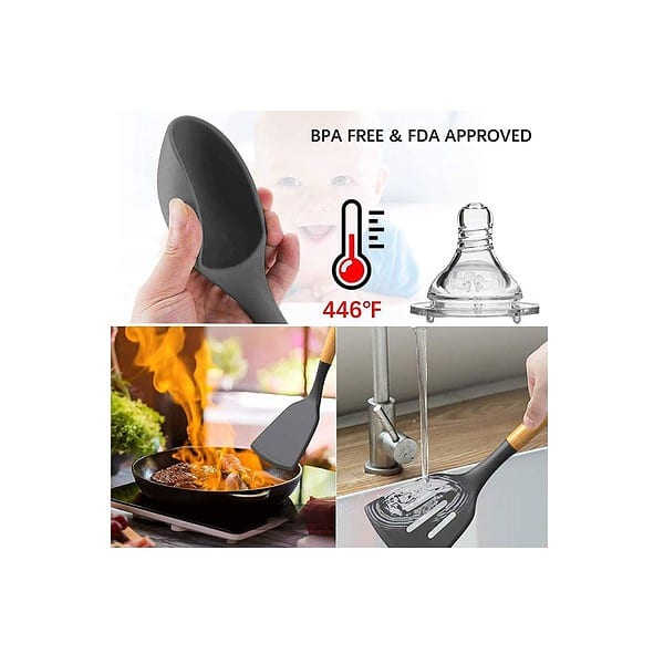 Alciono Silicone Heat Resistant Non Stick Kitchen Tool B - LXINDIA.COM