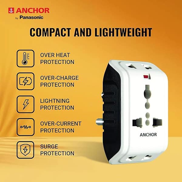 Anchor Multiplug Travel Adapter with Universal Socket1 - LXINDIA.COM