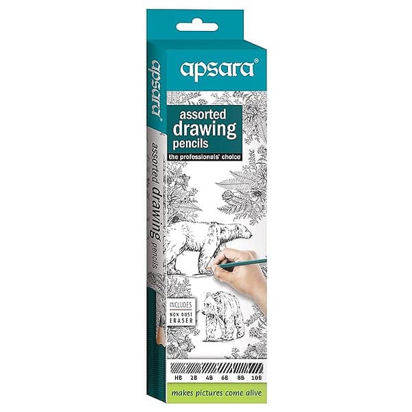 Apsara Assorted Drawing Pencils 1 - LXINDIA.COM