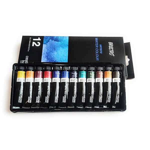 BRUSTRO Artists Watercolour Set of 12 2 - LXINDIA.COM