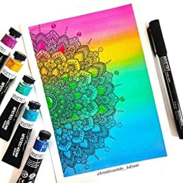 BRUSTRO Artists Watercolour Set of 12 3 - LXINDIA.COM