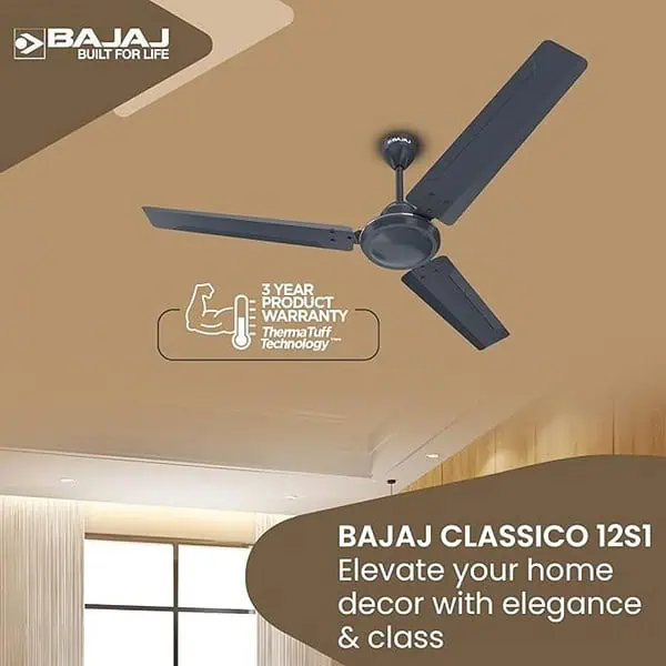 Bajaj Classico 12S1 1200 Mm Ceiling Fans Rust Free Coating Marathon Blue 2 - LXINDIA.COM