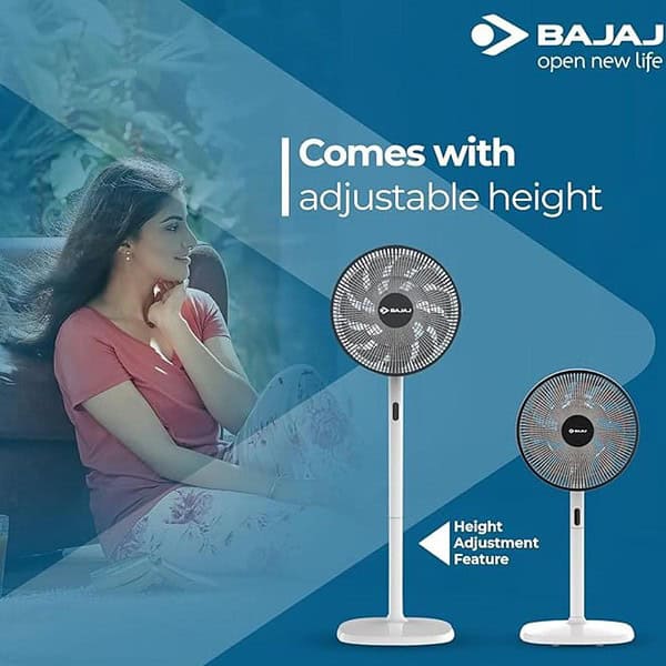 Bajaj Dominus 18 350 mm Pedestal Fan Grey and Black1 - LXINDIA.COM