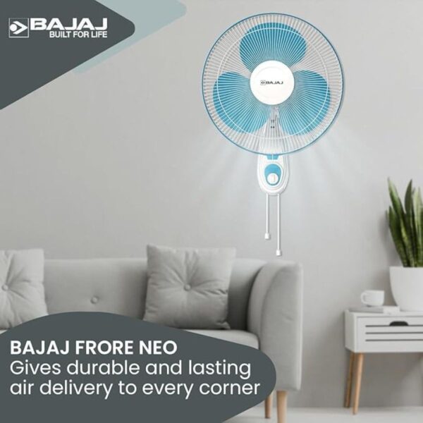 Bajaj Frore Neo 400 MM Wall Fan Fiji Blue1 - LXINDIA.COM