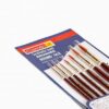 Camel Wood Paint Brush Series 66 Round Synthetic Gold Set of 7 - LXINDIA.COM