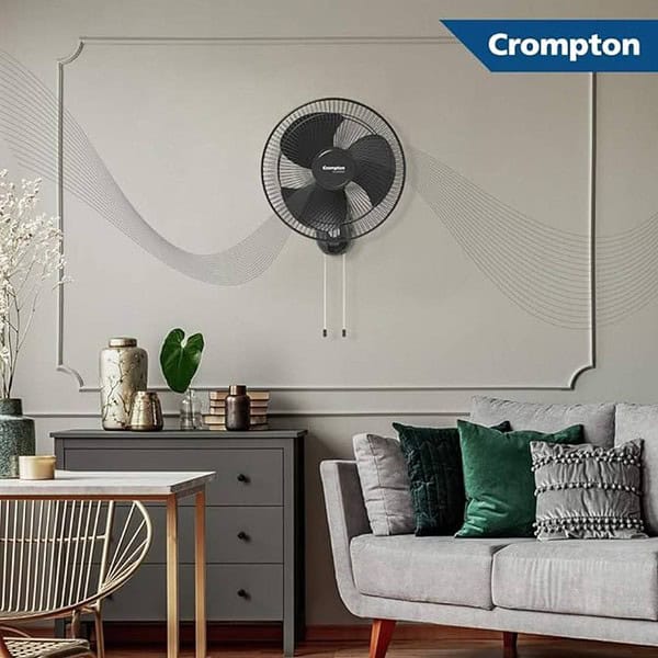 Crompton HighSpeed Torpedo 400 mm Wall Fan Black1 - LXINDIA.COM