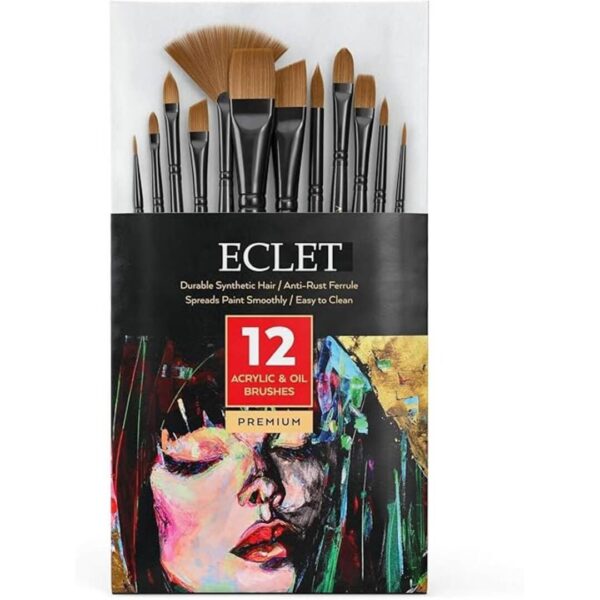 Eclet Craft Painting Brushes Set of 12 - LXINDIA.COM