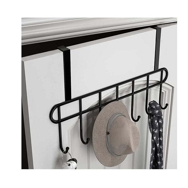 Everline Multi Functional Steel Over The Door Hook Black 1 - LXINDIA.COM