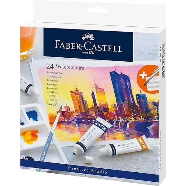 Faber Castell 169624 Creative Studio Watercolours Pack of 24 - LXINDIA.COM