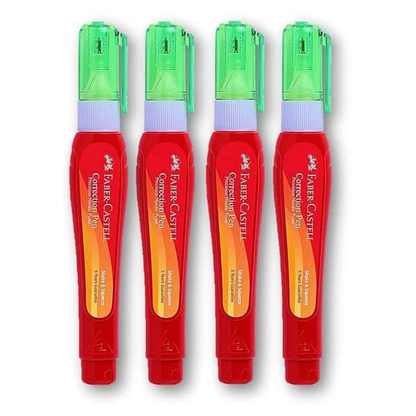 Faber Castell Correction Pen Pack of 4 - LXINDIA.COM