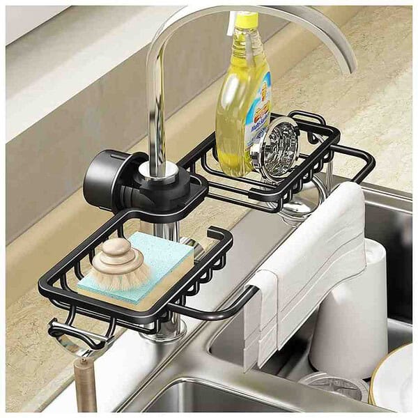 Faucet Sponge Holder Kitchen Sink Organizer A - LXINDIA.COM