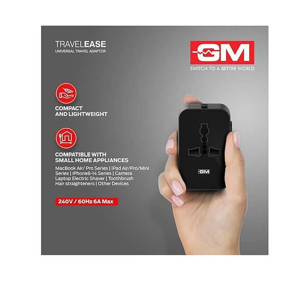 GM 3064 Universal Travel Adaptor 2 - LXINDIA.COM