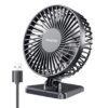 Gaiatop Small Desk USB Fan Transparent - LXINDIA.COM