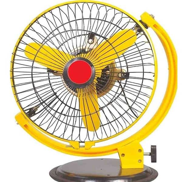 HM Starlite 300 MM 12 Inch Table Fan 3 Blade Fan Yellow - LXINDIA.COM