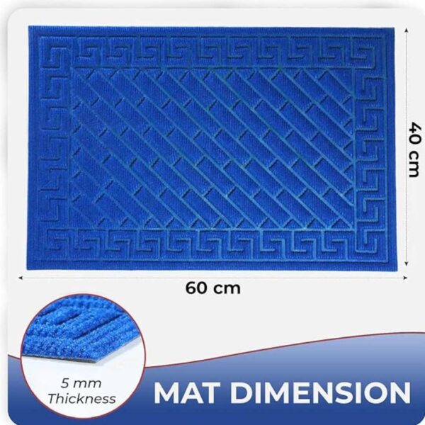 HOKIPO polypropylene floor mat 45X75cmBlue1 - LXINDIA.COM