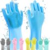 HUSB Magic Silicone Dish Washing Gloves - LXINDIA.COM