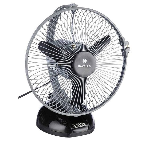 Havells Birdie 230mm Fan with Multi use Black Grey - LXINDIA.COM