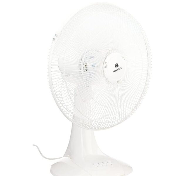 Havells Sameera 400mm Table Fan Jerk free oscillation White - LXINDIA.COM