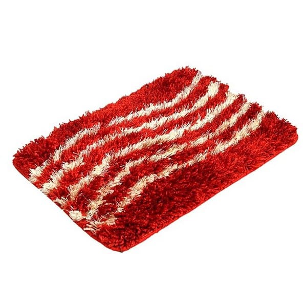 Heart Home Door Mat Red Cream2 - LXINDIA.COM