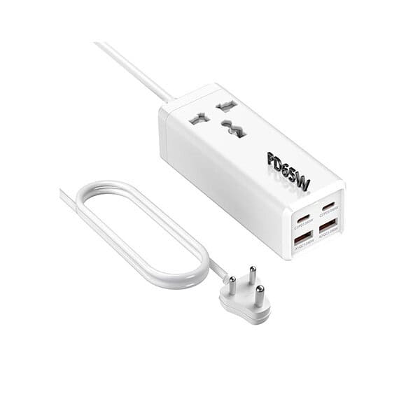 Hoteon 65W PD Type C Extension Board Small Power Strip with P and QC3 0 Port - LXINDIA.COM